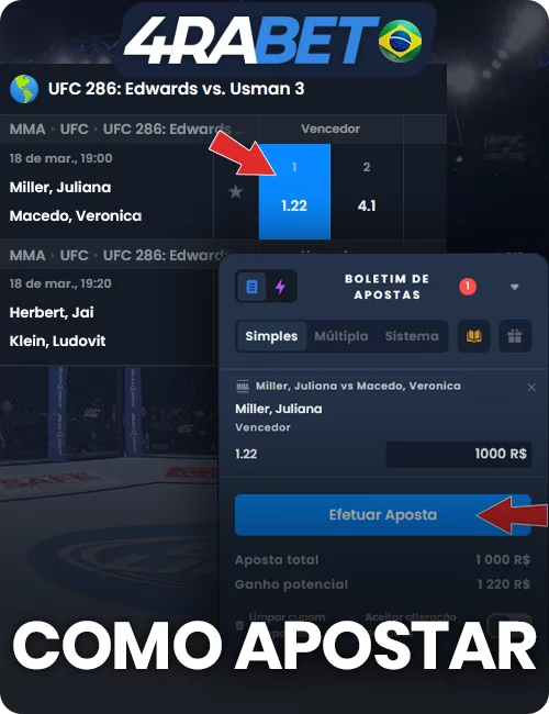 Instruções passo a passo para os brasileiros sobre como apostar no UFC na wow77