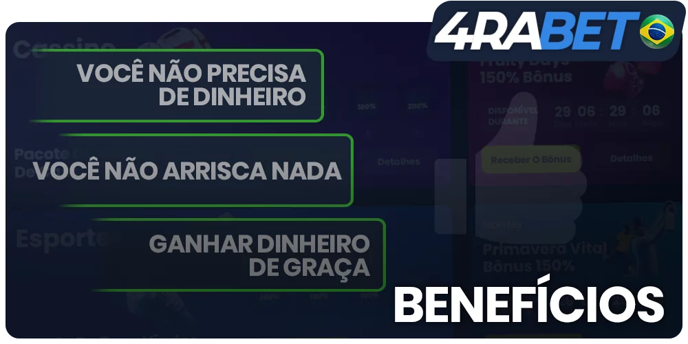 Benefícios do bônus sem depósito no wow77