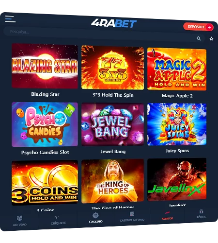 jogar slots grátis na 4raBet