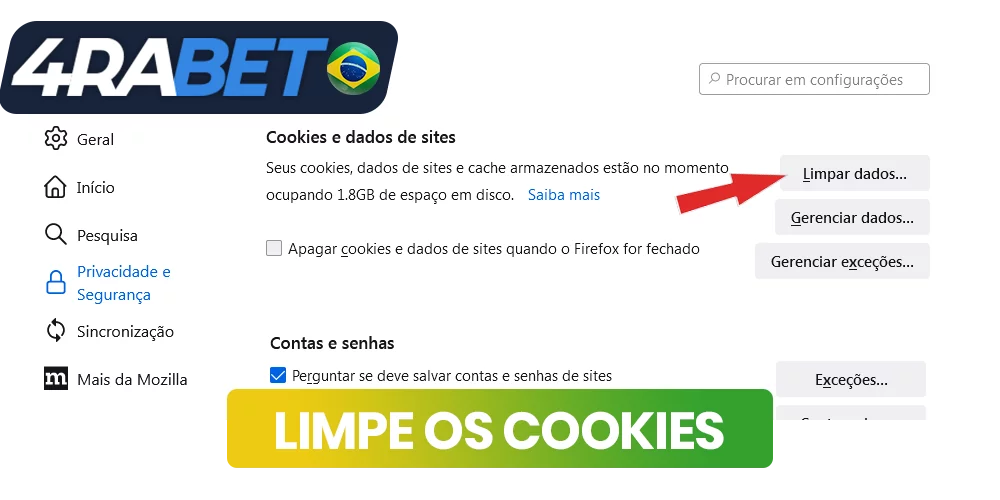 Limpe seus cookies antes de registrar-se no wow77