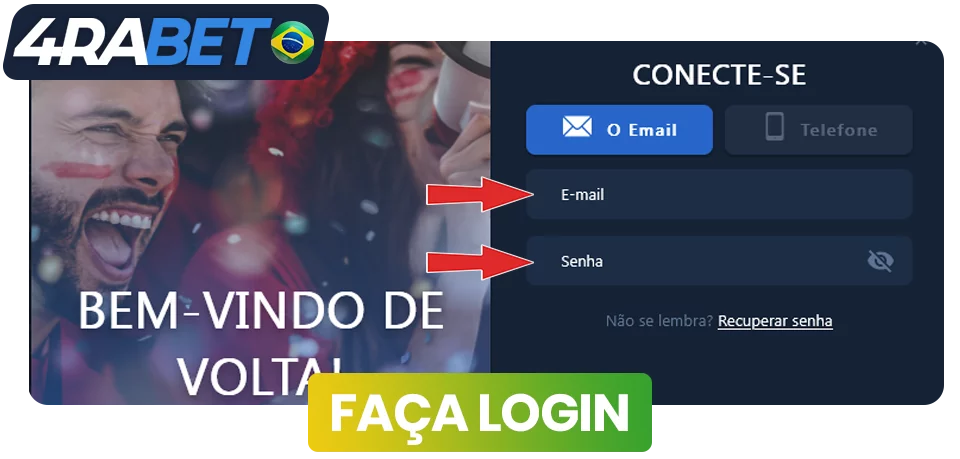 Faça login na 4raBet