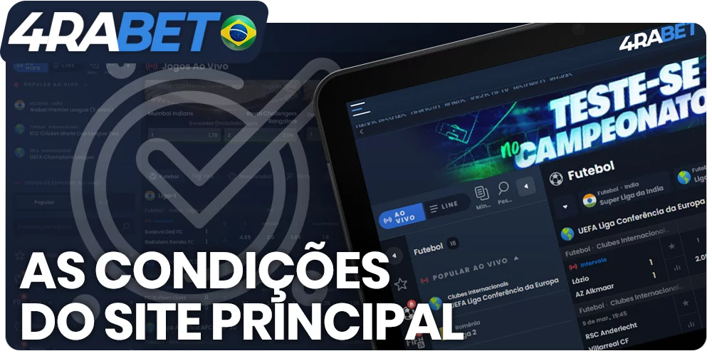 Condições do site principal do wow77