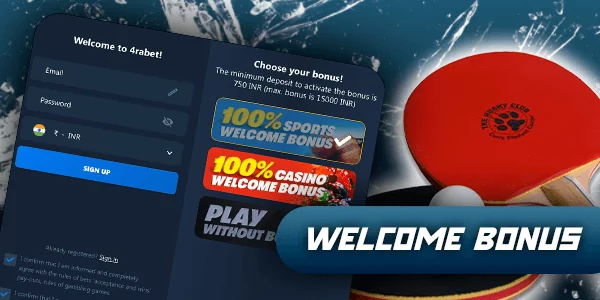 wow77 welcome bonus for table tennis betting