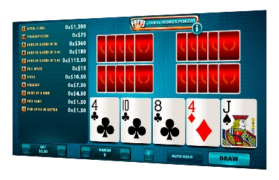 Play Video Poker at wow77 casino