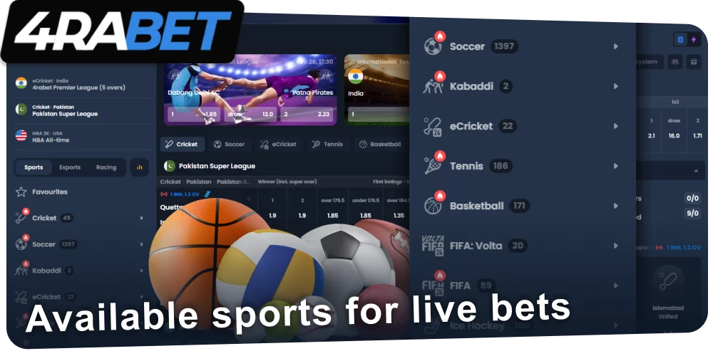 Sports for live bets at wow77