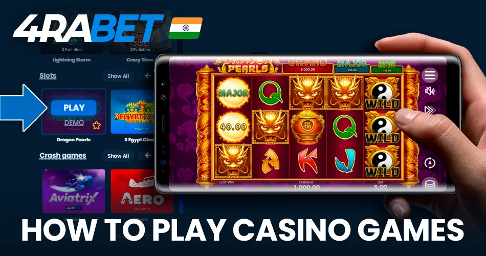 Instruction on how to start playing casino games at wow77 app